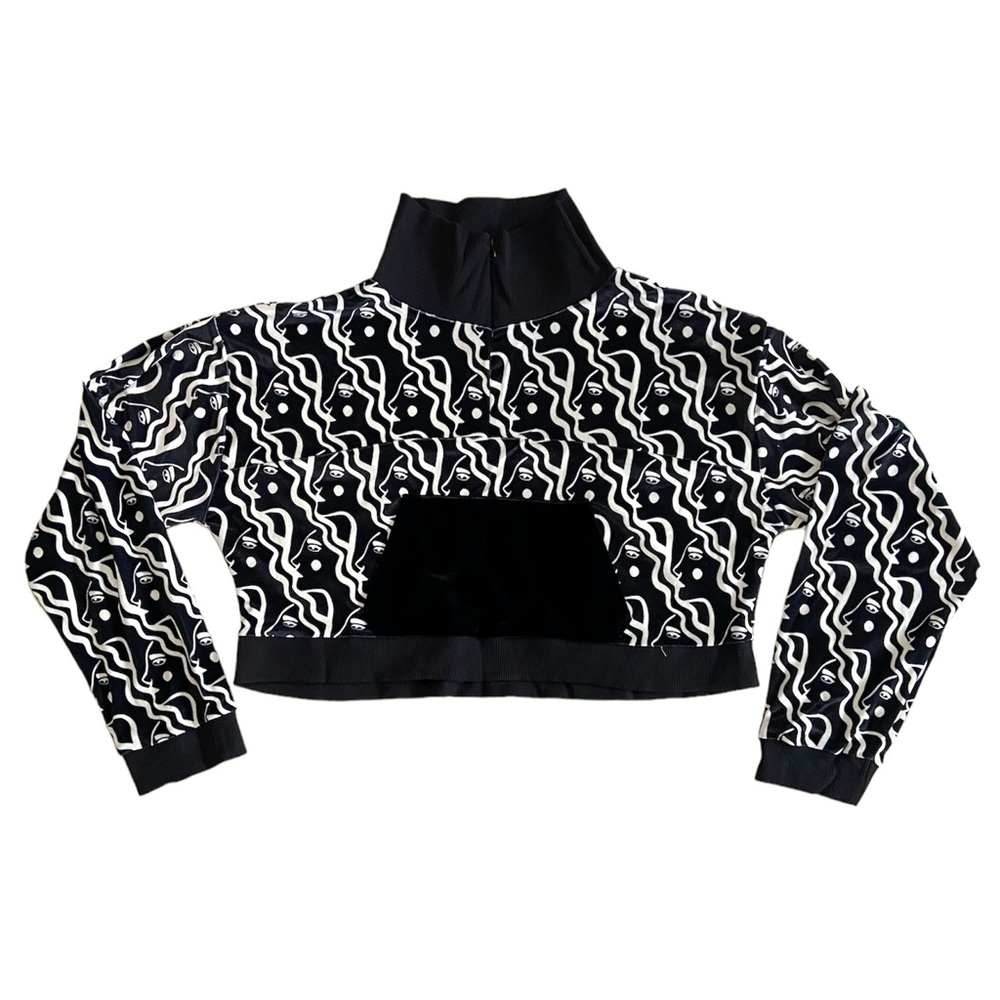 DAZEY LA Velvet Zip Top